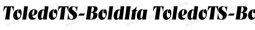 ToledoTS-BoldIta ToledoTS-BoldIta字体转换